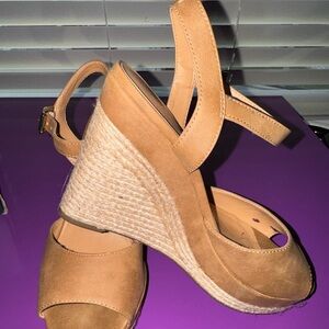 Tommy Hilfiger Brown Wedge Sandals